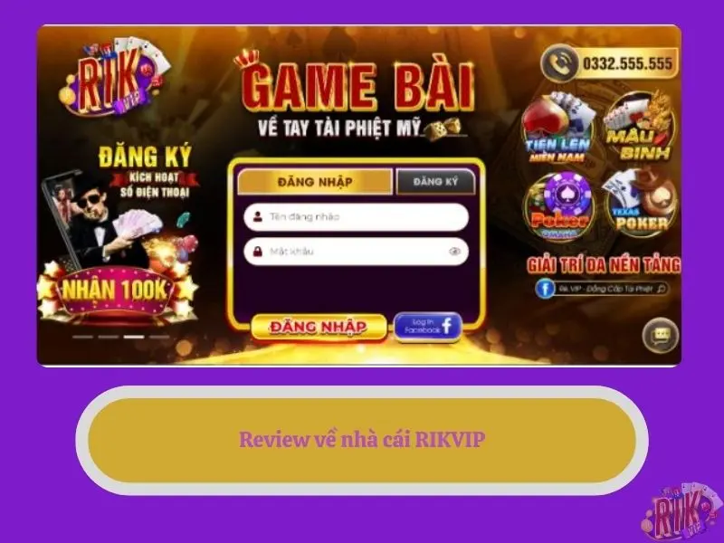 Review về nhà cái RIKVIP?